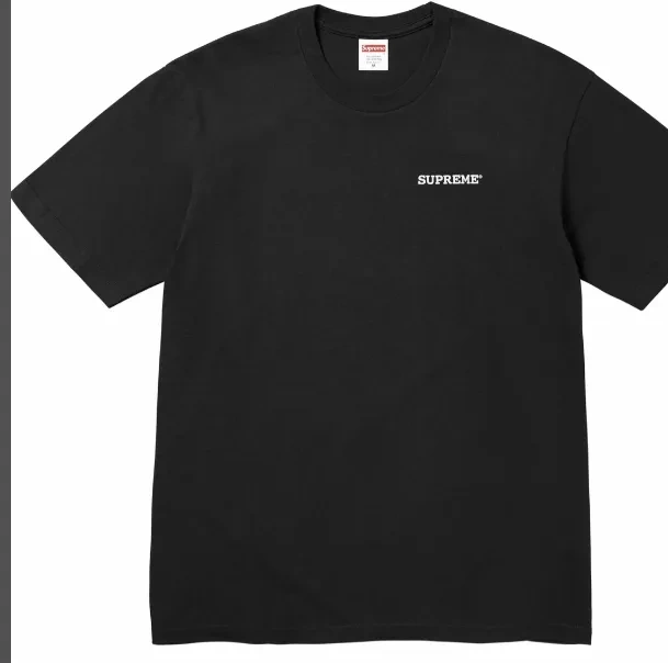 T-shirt Black Back Printed XL Logo M L Tee and White 24SS S Patchwork Letter Color 0925